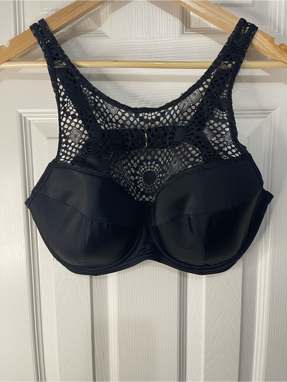 Adore Me Black Lace Bikini Top size 38DDD
